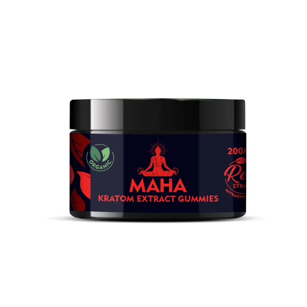 Maha: Kratom Extract Gummie Red-2ct | Millenium Smoke Shop