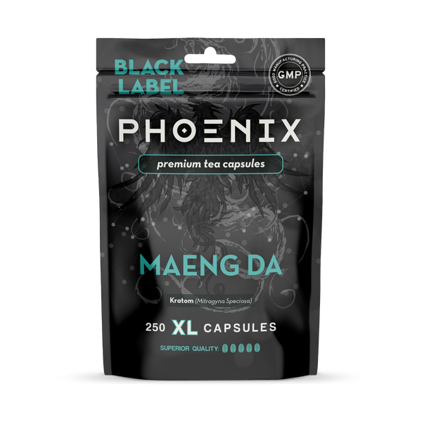 Kratom | Phoenix | Capsule | Black Label | 1g | 250ct