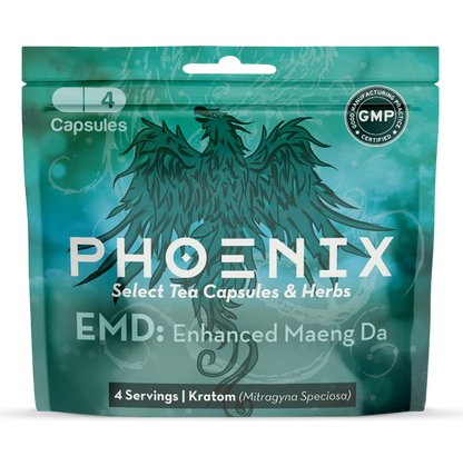 Kratom | Phoenix | Enhanced Maeng Da | Capsule | 4ct