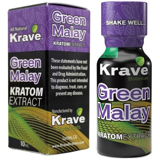 Krave: Liquid Kratom Grn Malay-10ml | Millenium Smoke Shop